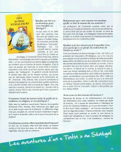 ACTU'ELLE - Magazine gratuit de Dakar - N° 12 - Juillet - Août 2014 - TINTIN au Sénégal - Page 25