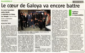 GALOYA - Journal Vers l'Avenir - 26 Mai 2010 - Daussoulx