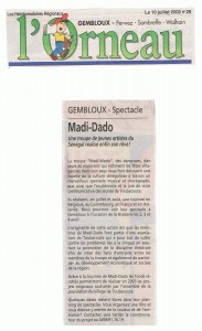 L'ORNEAU - MADI-DADO - 10 Juillet 2002