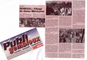 Remise de l'ambulance à Darou M'Beteyene
