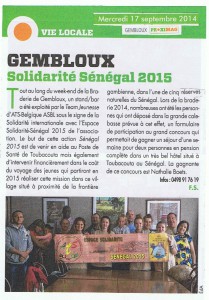SENEGAL 2015 - Tirage gagnant jeu Braderie 2014