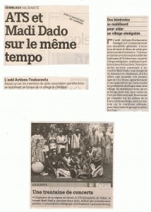 SUD PRESSE - 23 Janvier 2003 - ATS & MADI-DADO