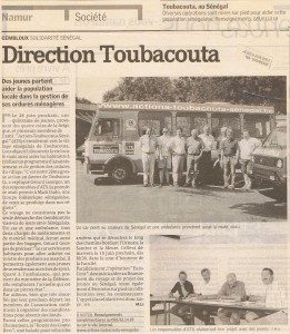 SUD PRESSE - 5 Juin 2003 - Direction Toubacouta