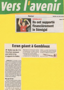 VERS L'AVENIR - 18 Juin 2002 - LE MONDIAL - GEMBLOUX